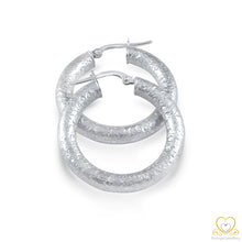 Load image into Gallery viewer, 19.2ct White Gold Hoop Earrings AR002
