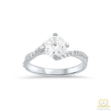 Load image into Gallery viewer, 19.2ct White Gold 6MM Engagement Ring AS13784
