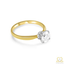Load image into Gallery viewer, 19.2ct Yellow and White Gold Solitaire Ring AS13795
