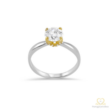 Load image into Gallery viewer, 19.2ct White and Yellow Gold Solitaire Ring AS13797
