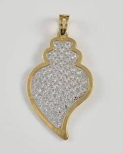 19.2ct Gold Heart Pendant BE0600