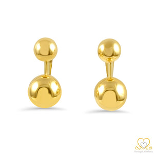 19.2ct Gold Hoop Earrings BR038