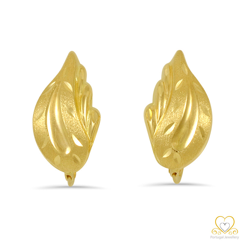 19.2ct Gold Hoop Earrings BR041