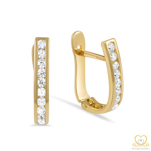 19.2ct Gold Hoop Earrings BR50576