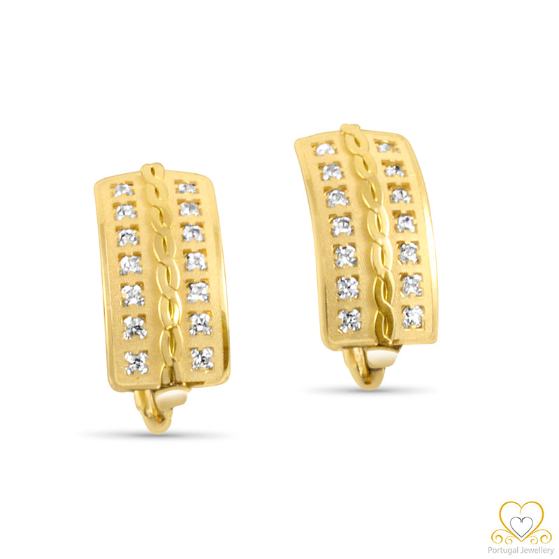 19.2ct Gold Hoop Earrings BR1214