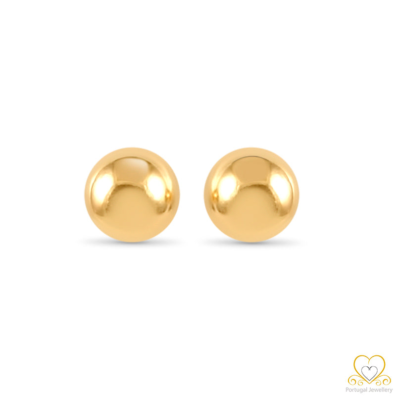 19.2ct Gold Ball Stud  Earrings BR024
