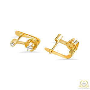 19.2ct Gold Hoop Earrings BR027