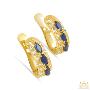 19.25ct Gold Hoop Earrings BR028
