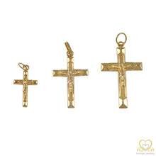 Load image into Gallery viewer, 19.2ct Yellow Gold Cross Pendant CR0058
