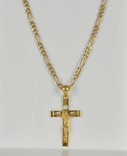 Load image into Gallery viewer, 19.2ct Yellow Gold Mens Cross Pendant CR0076
