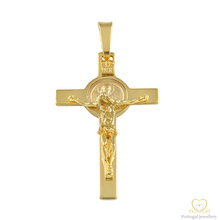Load image into Gallery viewer, 19.2ct Yellow Gold Cross Pendant CR0222
