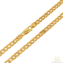 Load image into Gallery viewer, 19.2ct  Hollow Gold 4MM Cuban Link Chain FI0855
