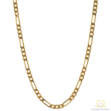 Load image into Gallery viewer, 19.2ct Yellow Gold 3.5MM Figaro Chain FIH09
