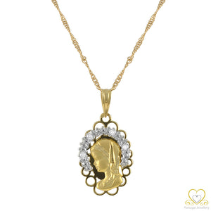 19.2ct Gold Mary Pendant ME0328
