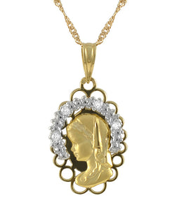 19.2ct Gold Mary Pendant ME0328