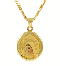 Load image into Gallery viewer, 19.2ct Gold Mary Pendant ME077

