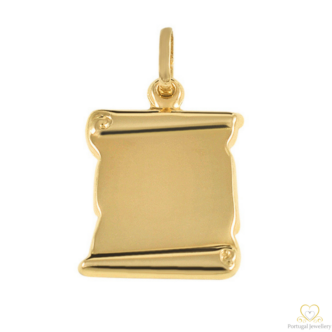 Yellow Gold Personalised Pendant ME079