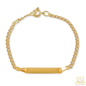 9ct Yellow Gold Children's ID Bracelet PC0265