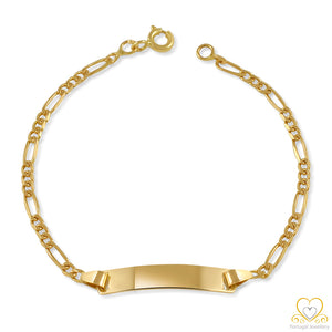 19.2ct Gold Children's ID Figaro Bracelet PC0094