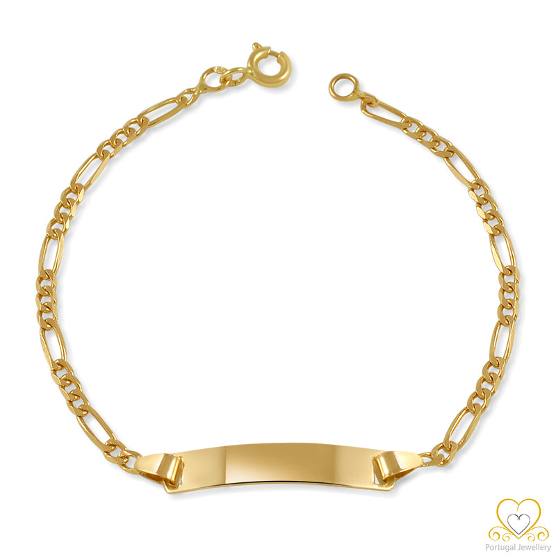19.2ct Gold Children's ID Figaro Bracelet PC0094