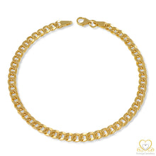 Load image into Gallery viewer, 9ct Yellow Gold 4MM Hollow Cuban link Bracelet PU00168
