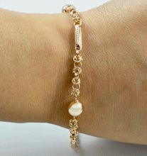 Load image into Gallery viewer, 9ct Yellow Gold 7MM Ball Bracelet PU0095
