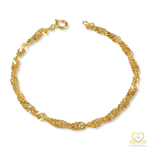 19.2ct Gold Singapore Bracelet PU0202