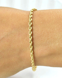 19.2ct Gold Rope Bracelet PU0520