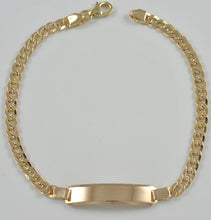 Load image into Gallery viewer, 19.2ct Yellow Gold 4MM Hollow ID Cuban link Bracelet PU0570
