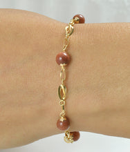 Load image into Gallery viewer, 19.2ct Gold Bracelet with 7MM round ball PU80087
