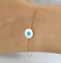 Load image into Gallery viewer, 19.2ct Gold Evil Eye Bracelet PU80581
