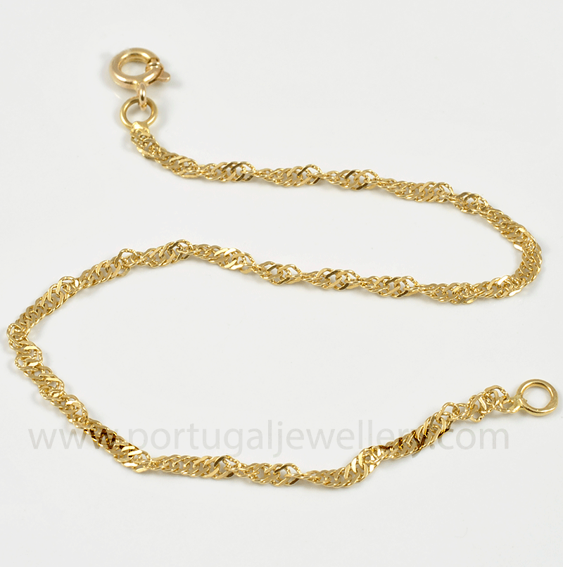 19.2ct Gold Childrens Bracelet PUC018