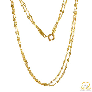 19.2ct Yellow Gold Double Necklace VO20664D